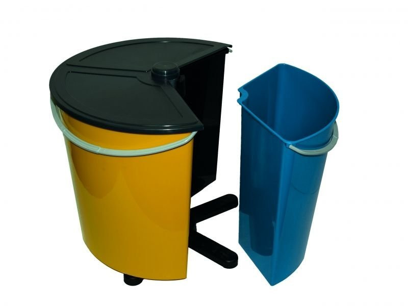 Cos gunoi rotativ pentru reciclare selectiva „ECOBIN”