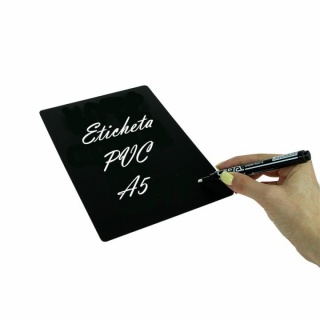 Eticheta PVC A5 negru_0