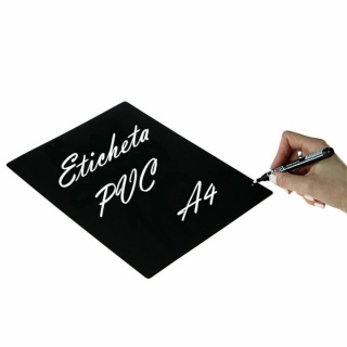 Eticheta PVC A4 negru_0